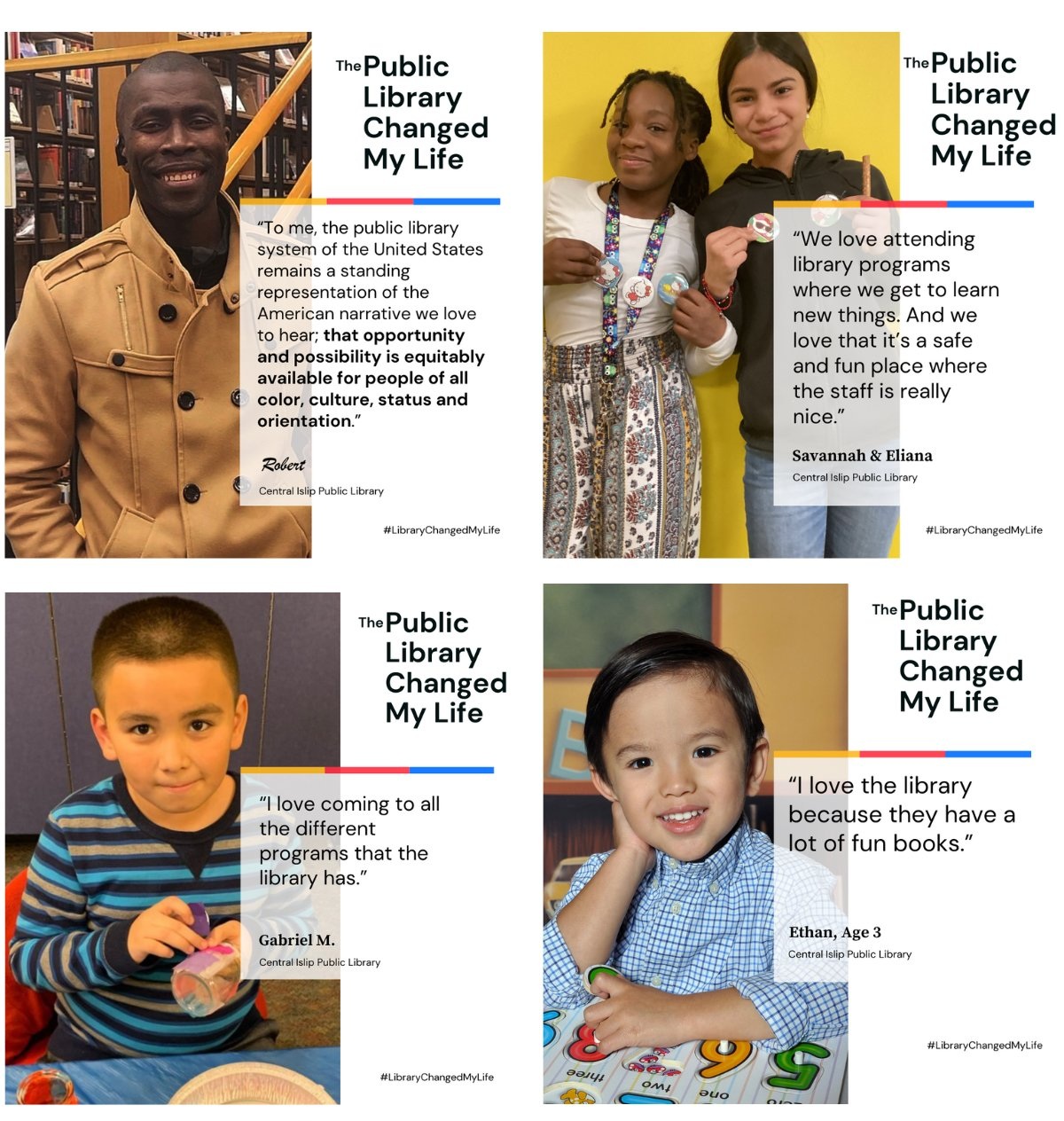 Examples from last year's library advocacy day campaign